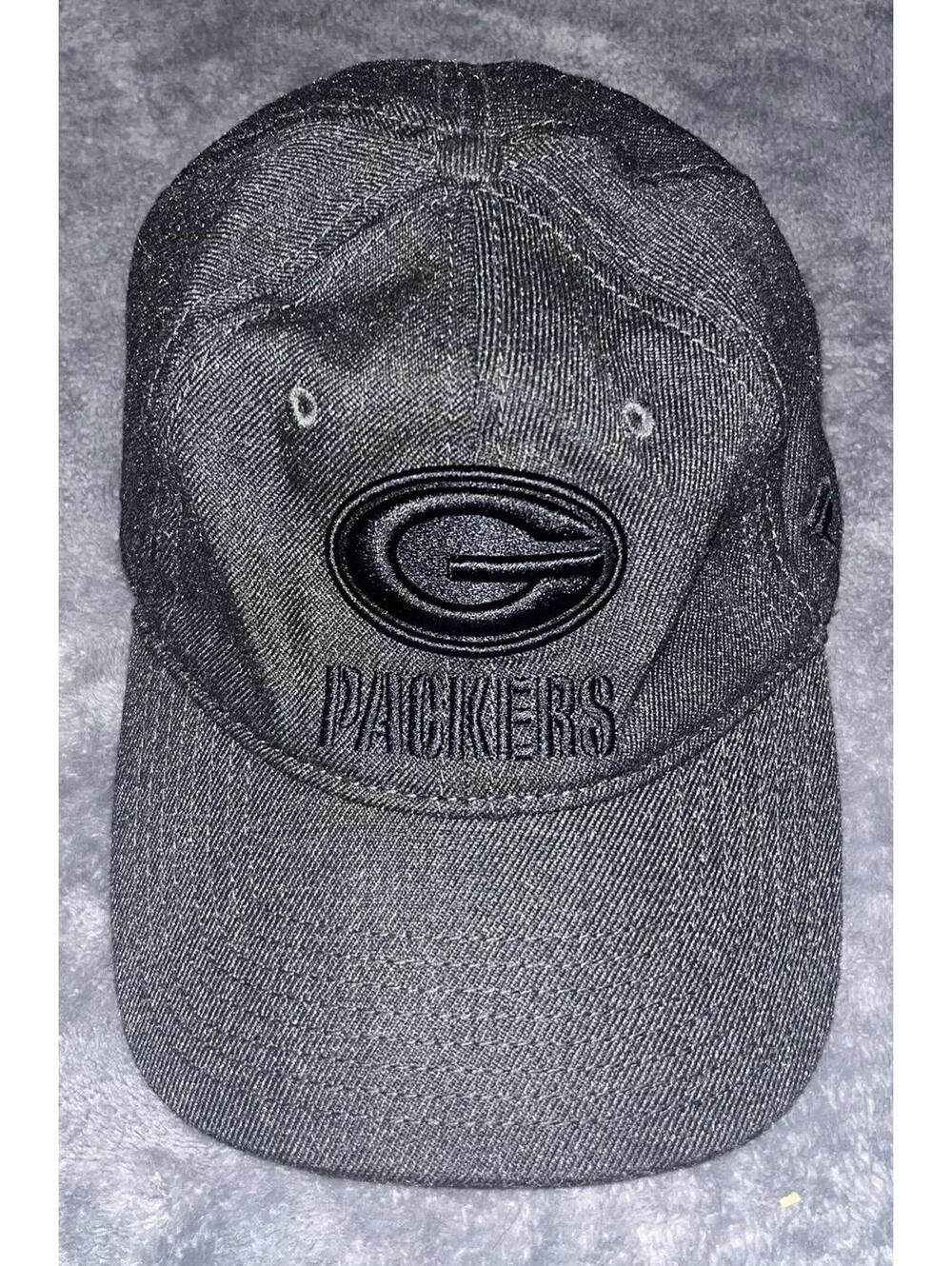 RARE Green Bay Packers Cap Black NFL SnapBack Fanatics